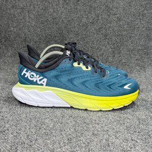 Hoka Arahi 6 Running Shoes Mens Size 9EE Blue Graphite Coral Teal Green Athletic